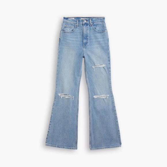 Levi’s 70s High Flare sz 27 distressed BNWOT - Picture 2 of 5